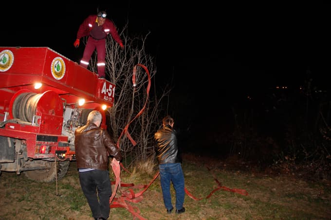 Sakarya sınırında orman yangını
