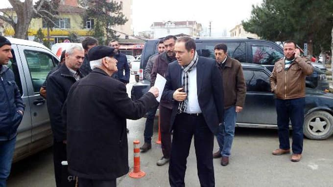 Geyve'de köye ait arazilerin satışına tepki