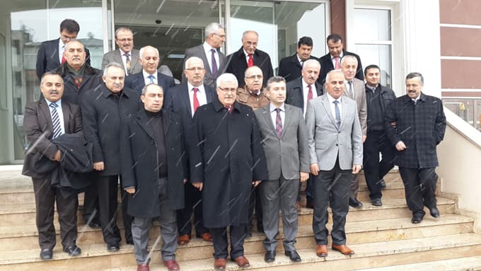 Cevherli mesai arkadaşlarına veda etti