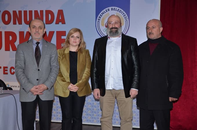 Gazeteci yazar Hikmet Genç Erenler'de konferans verdi