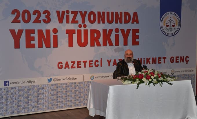 Gazeteci yazar Hikmet Genç Erenler'de konferans verdi