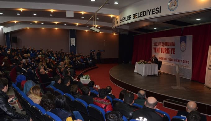 Gazeteci yazar Hikmet Genç Erenler'de konferans verdi