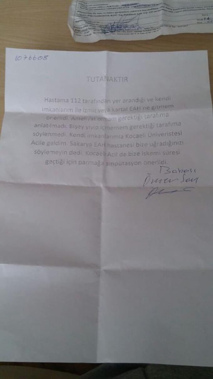 Karasu Devlet Hastanesi'nde başlayan skandal