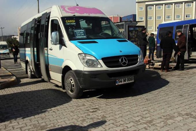 Sakarya'da minibüslerde 3 yıldır kamera var