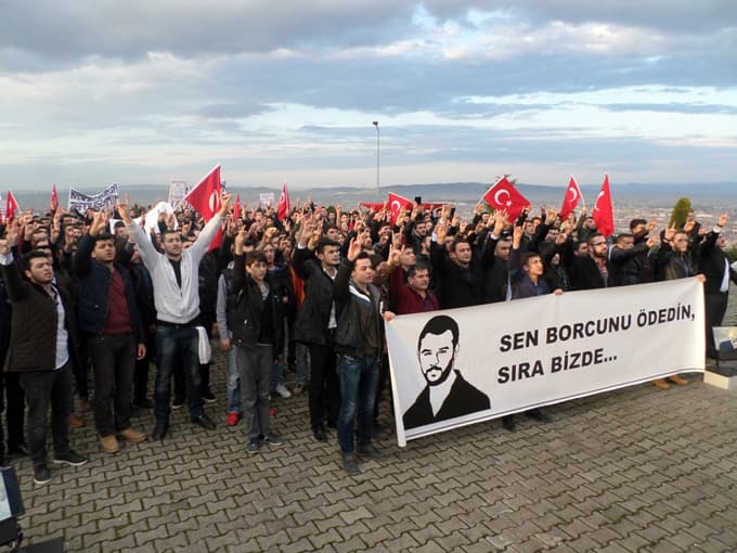 Sakarya'da Fırat Çakıroğlu anısına yürüyüş