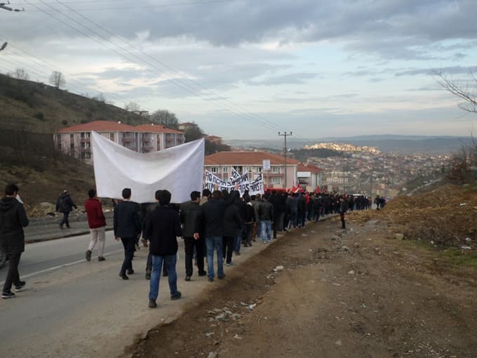 Sakarya'da Fırat Çakıroğlu anısına yürüyüş