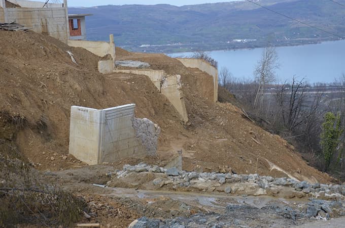 Sapanca'da Heyelan Tedirginliği