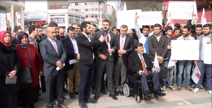 MTTB üyeleri, 28 Şubat sürecinde yaşananları protesto etti