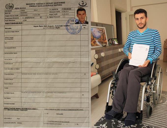 'Yüzde 95 engellisin' diyen hastane karar değiştirdi