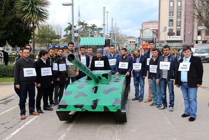 Gençlik Kolları'ndan 28 Şubat protestosu
