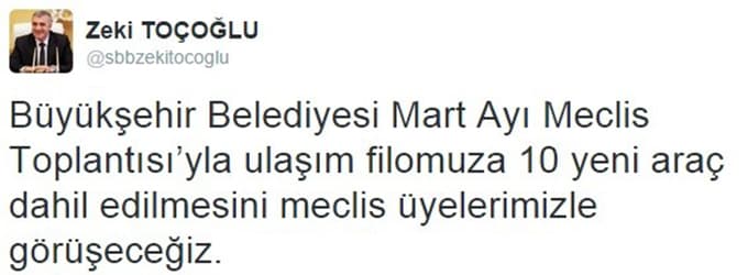 Ulaşım filosuna 10 yeni araç
