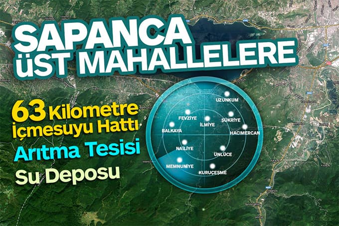 Sapanca'ya yeni içme suyu yatırımları geliyor