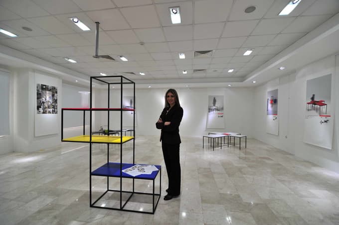 Dört köşe resim sergisi açıldı