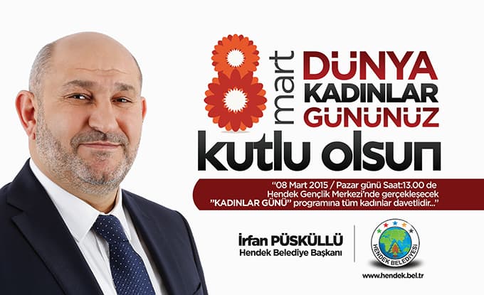 Hendek'te Dünya Kadınlar Günü etkinliği düzenlenecek