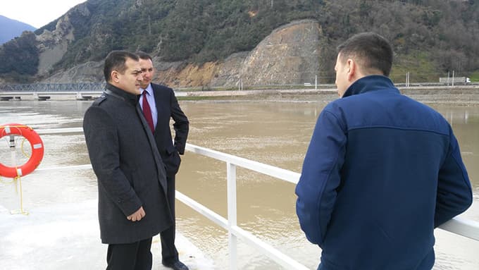 Kaymakam Akbıyık hidroelektrik santrallerini inceledi