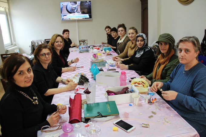Sakarya'da el sanatları kursuna yoğun ilgi 