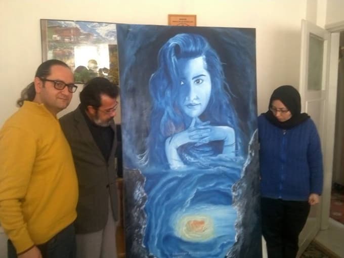 Sakaryalı ressam, Özgecan'ın tablosunu ailesine ulaştırdı