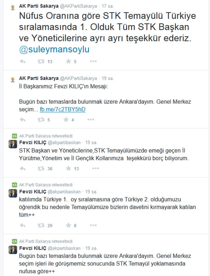 'STK Temayülü Türkiye sıralamasında 1. Olduk'