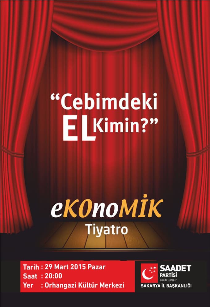 Saadet Partisi'nden tiyatro gösterisi