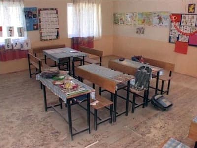 Kimliği Belirsiz Kişiler İlköğretim Okuluna Zarar Verdi