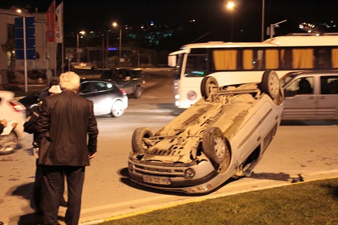 Kavşağa kontrolsüz girince...