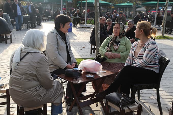 Şemsiyeli Park'a bahar geldi