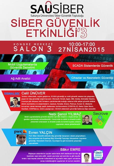SAÜ'de sertifikalı siber güvenlik etkinliği