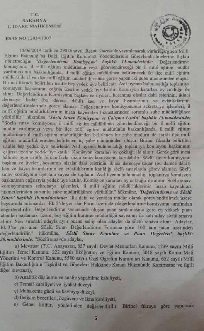 Okul müdürleri hakkında mahkeme kararı!