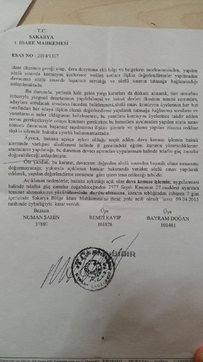 Okul müdürleri hakkında mahkeme kararı!