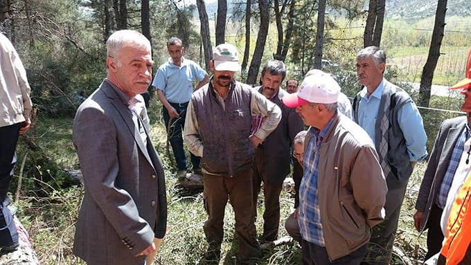 Kursiyerlere ormanda uygulamalı eğitim