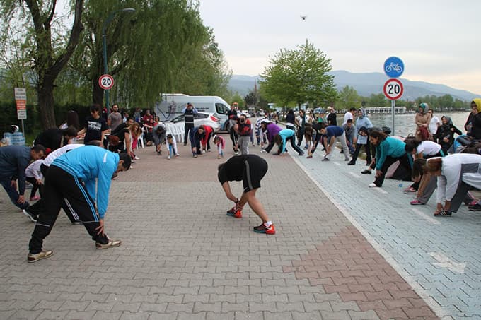 Sapanca'da yürüyüş etkinliği 