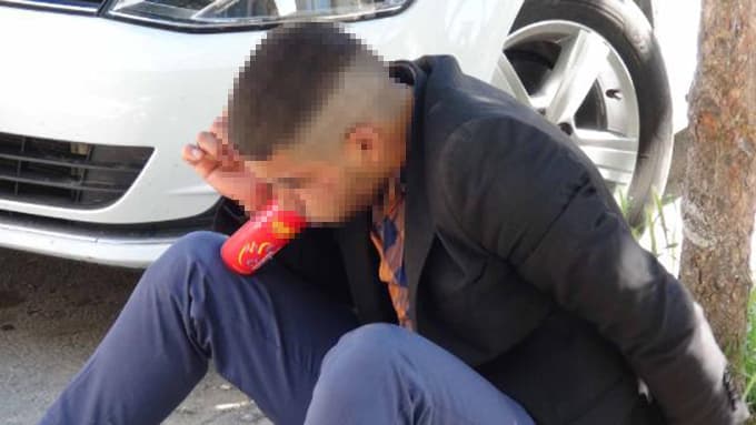 Bağımlı genç ambulansa binmek istemedi