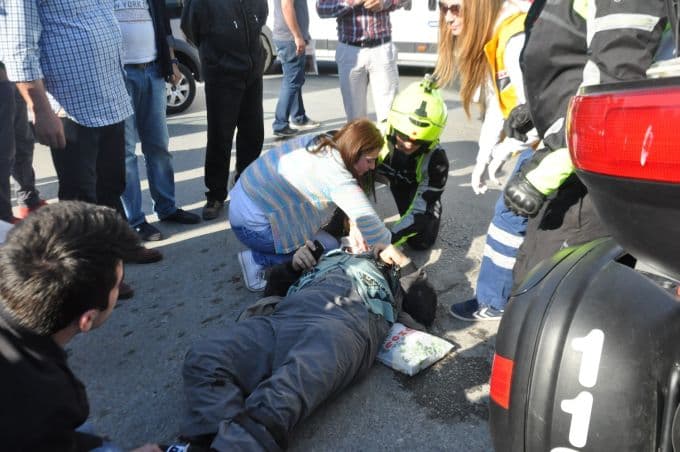 1. Geçit'te trafik kazası: 1 yaralı!