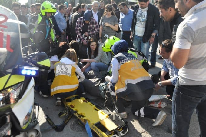 1. Geçit'te trafik kazası: 1 yaralı!