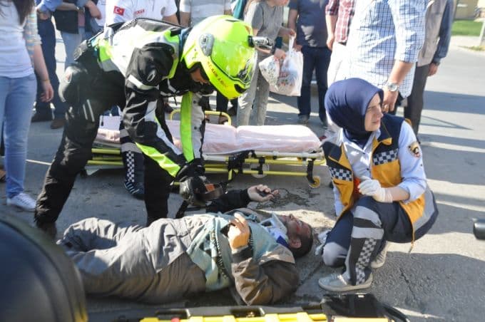 1. Geçit'te trafik kazası: 1 yaralı!
