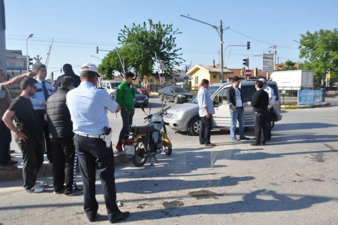 1. Geçit'te trafik kazası: 1 yaralı!