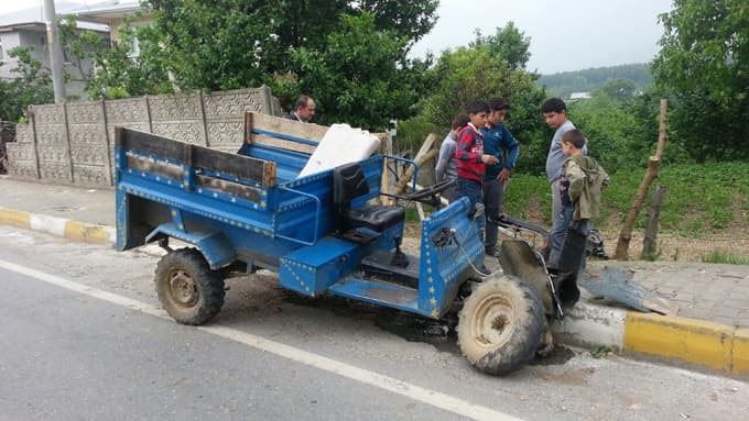 Sakarya'da pat pat kazası: 3 yaralı