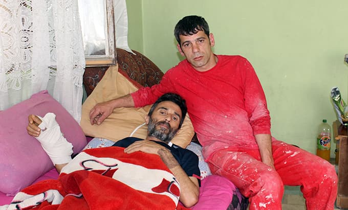 İş kazası nedeniyle yatağa mahkum kaldı