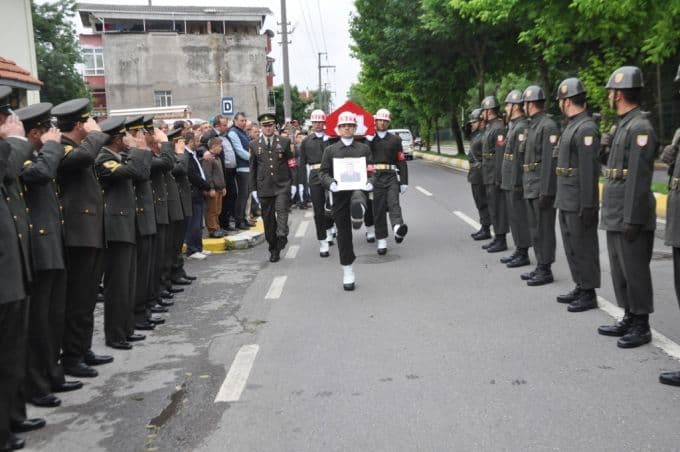 Uzman Jandarma Çavuş son yolculuğuna uğurlandı