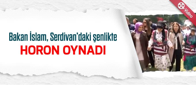 Bakan İslam, Serdivan'daki şenlikte horon oynadı