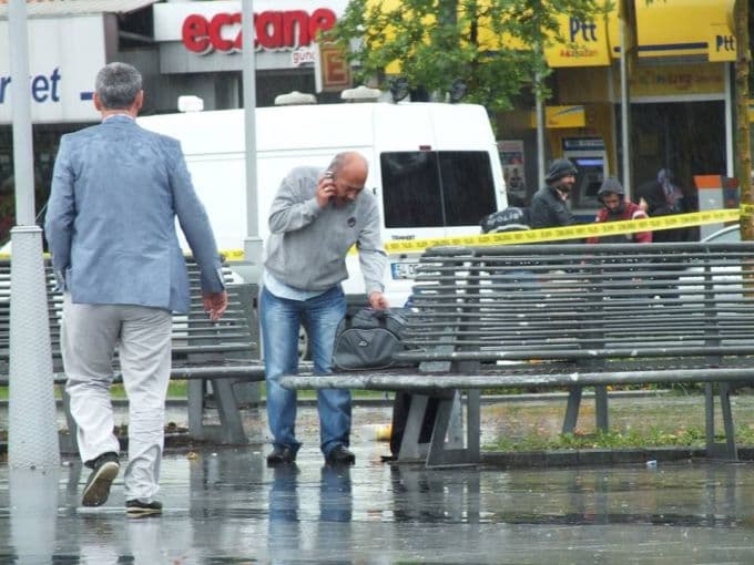 Gar Meydanı'nda şüpheli çanta alarmı