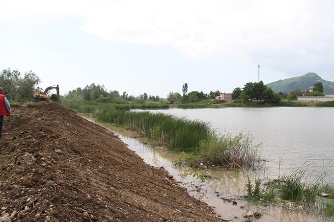 Kuzuluk Gölpark'ta çalışmalar devam ediyor