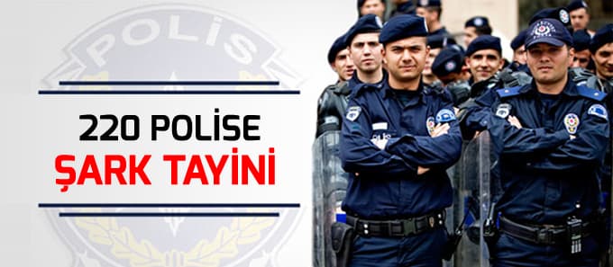 Sakarya'daki 220 polise şark görevi