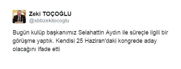 Başkan Toçoğlu, "Sakaryaspor'u sahipsiz bırakmayız"