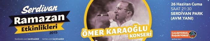 Ömer Karaoğlu, Serdivan'da sahne alacak