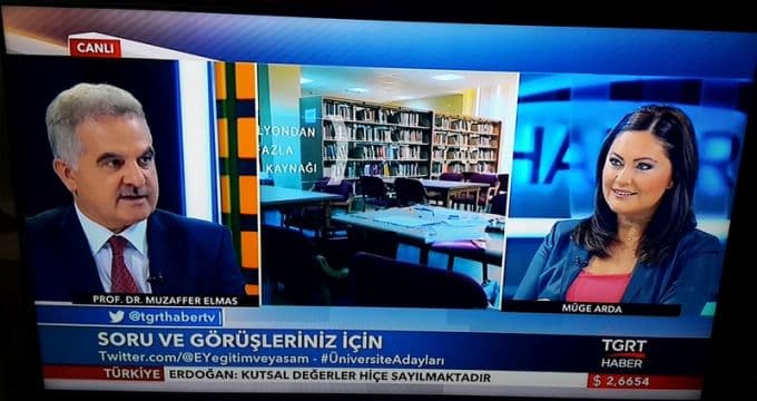 Rektör Elmas, TGRT Haber'de SAÜ'yü anlattı