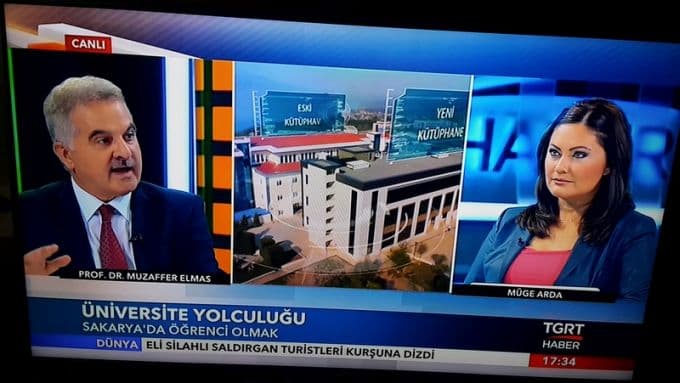 Rektör Elmas, TGRT Haber'de SAÜ'yü anlattı