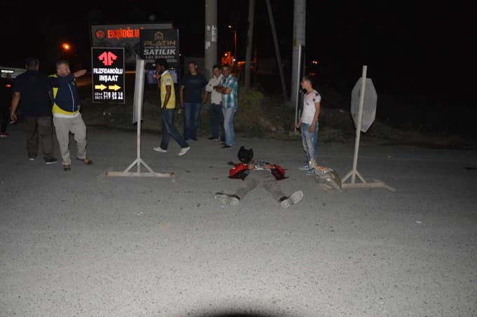 Alkollü kullandığı motosikletiyle kaza yaptı