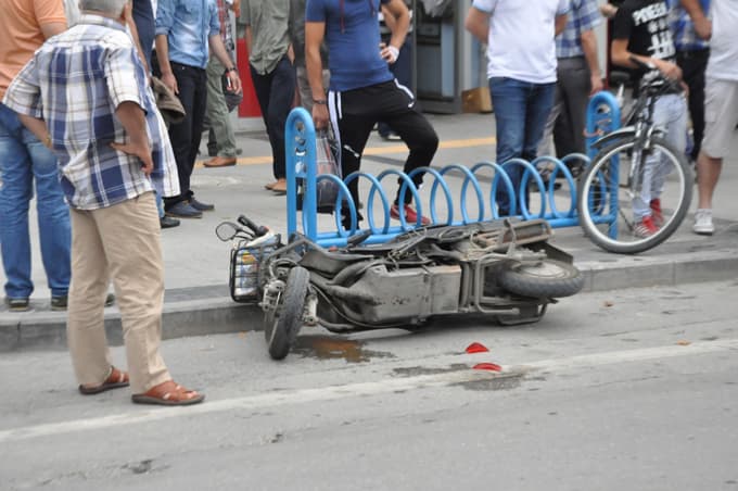 Trafik kazası sonrası arbede çıktı