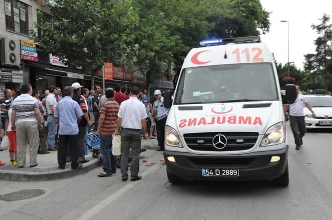 Trafik kazası sonrası arbede çıktı